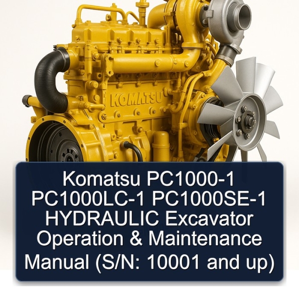 Komatsu PC1000-1 PC1000LC-1 PC1000SE-1 HYDRAULIC Excavator Operation & Maintenance Manual (S/N: 10001 and up)