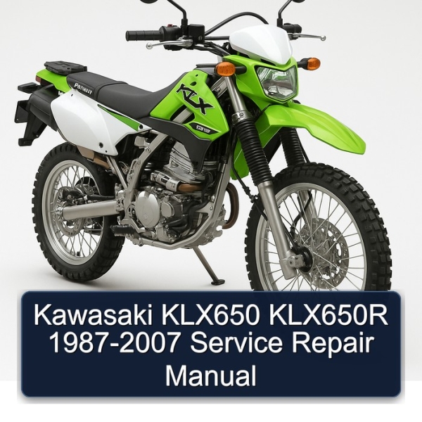 Kawasaki KLX650 KLX650R 1987-2007 Service Repair Manual