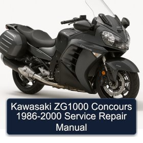 Kawasaki ZG1000 Concours 1986-2000 Service Repair Manual