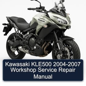 Kawasaki KLE500 2004-2007 Workshop Service Repair Manual