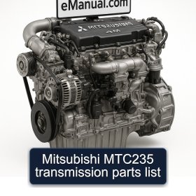 Mitsubishi MTC235 transmission parts list