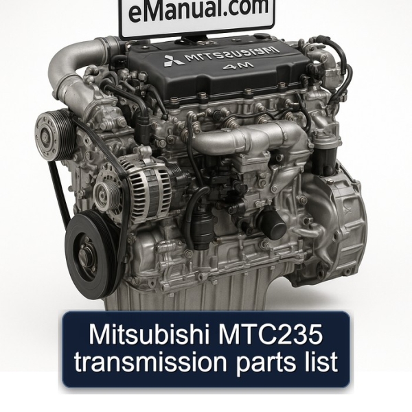 Mitsubishi MTC235 transmission parts list
