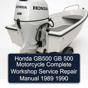 Honda GB500 GB 500 Motorcycle Complete Workshop Service Repair Manual 1989 1990