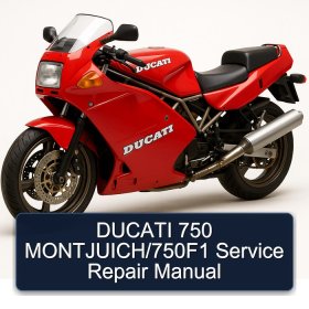 DUCATI 750 MONTJUICH/750F1 Service Repair Manual