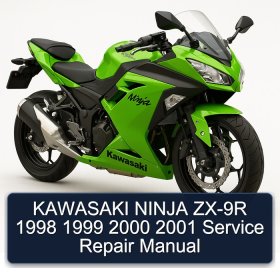 KAWASAKI NINJA ZX-9R 1998 1999 2000 2001 Service Repair Manual