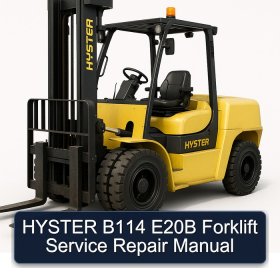 HYSTER B114 E20B Forklift Service Repair Manual
