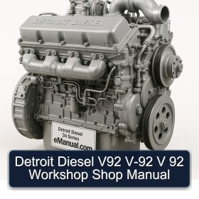 Detroit Diesel V92 V-92 V 92 Workshop Shop Manual
