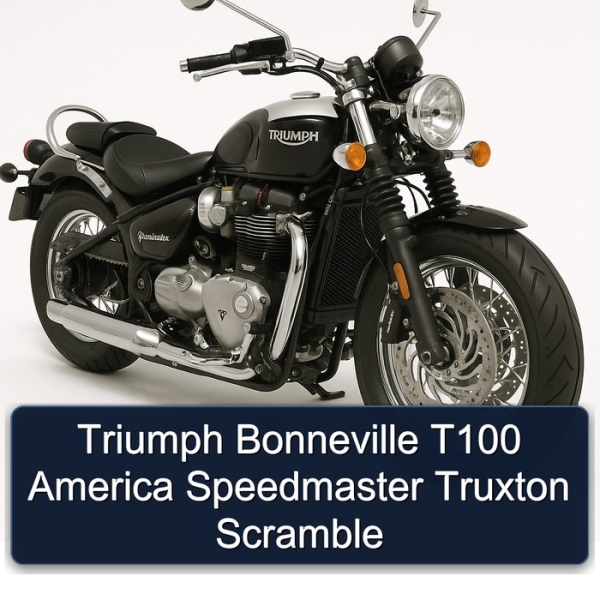 Triumph Bonneville T100 America Speedmaster Truxton Scramble