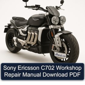 Sony Ericsson C702 Workshop Repair Manual Download PDF