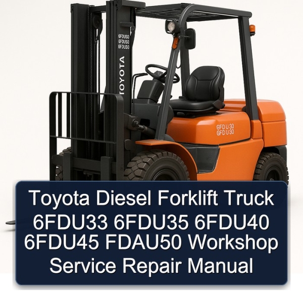 Toyota Diesel Forklift Truck 6FDU33 6FDU35 6FDU40 6FDU45 FDAU50 Workshop Service Repair Manual