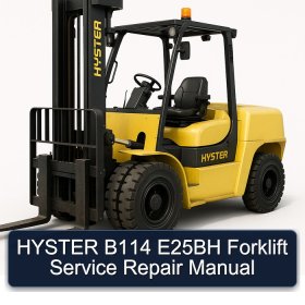 HYSTER B114 E25BH Forklift Service Repair Manual
