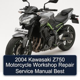 2004 Kawasaki Z750 Motorcycle Workshop Repair Service Manual Best