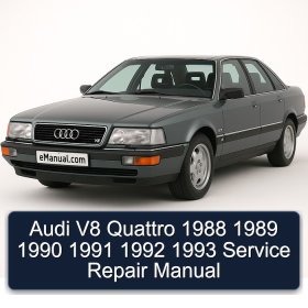 Audi V8 Quattro 1988 1989 1990 1991 1992 1993 Service Repair Manual