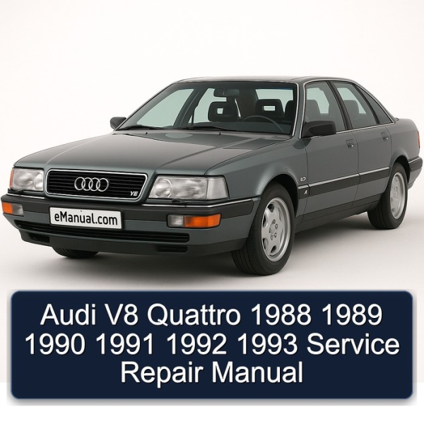 Audi V8 Quattro 1988 1989 1990 1991 1992 1993 Service Repair Manual