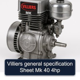 Villiers general specification Sheet Mk 40 4hp