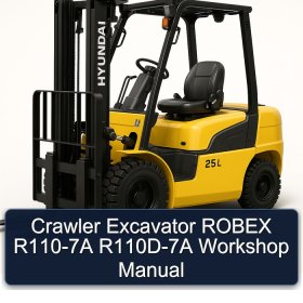 Manual de Taller - Excavadora de Cadenas ROBEX R110-7A / R110D-7A