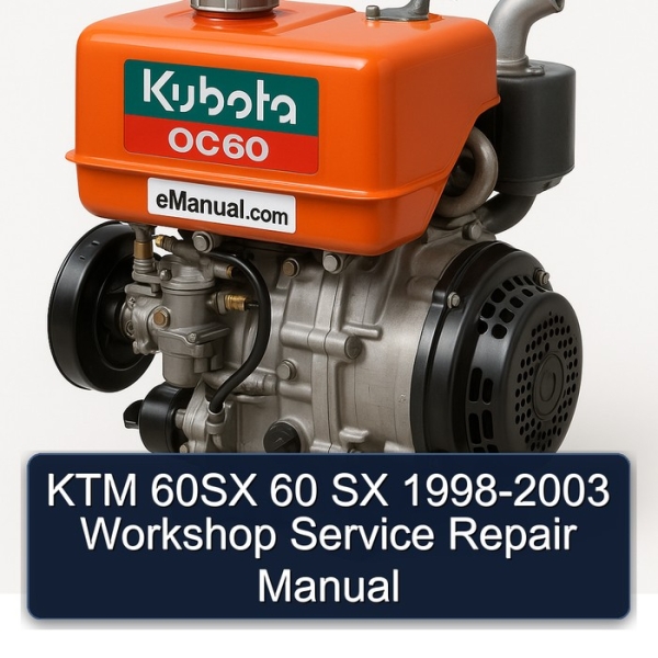 KTM 60SX 60 SX 1998-2003 Workshop Service Repair Manual