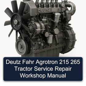 Deutz Fahr Agrotron 215 265 Tractor Service Repair Workshop Manual