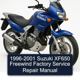 1996-2001 Suzuki XF650 Freewind Factory Service Repair Manual