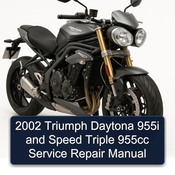 2002 Triumph Daytona 955i and Speed Triple 955cc Service Repair Manual