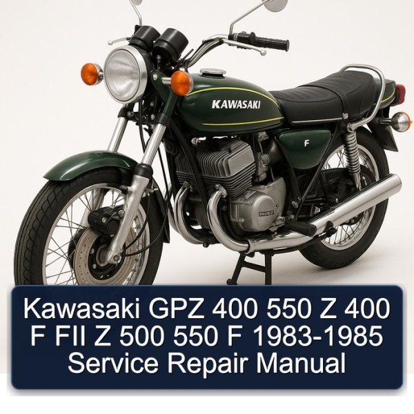 Kawasaki GPZ 400 550 Z 400 F FII Z 500 550 F 1983-1985 Service Repair Manual