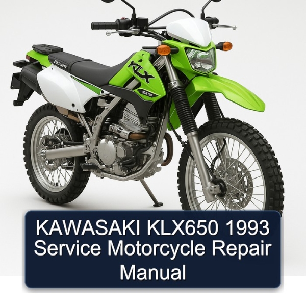 KAWASAKI KLX650 1993 Service Motorcycle Repair Manual