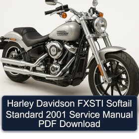 Harley Davidson FXSTI Softail Standard 2001 Service Manual PDF Download