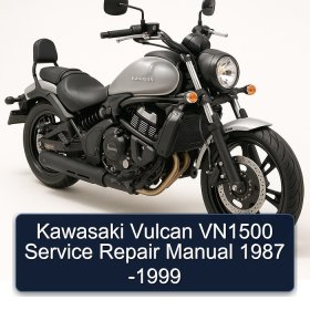 Kawasaki Vulcan VN1500 Service Repair Manual 1987 -1999