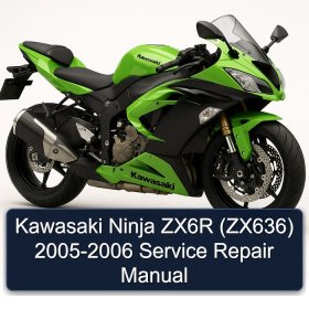 Kawasaki Ninja ZX6R (ZX636) 2005-2006 Service Repair Manual