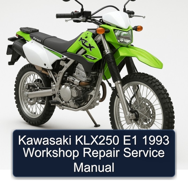 Kawasaki KLX250 E1 1993 Workshop Repair Service Manual