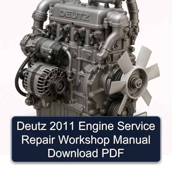 Deutz 2011 Engine Service Repair Workshop Manual Download PDF