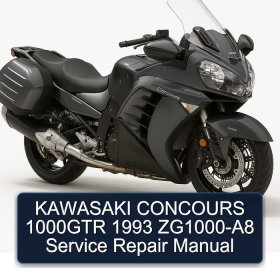 KAWASAKI CONCOURS 1000GTR 1993 ZG1000-A8 Service Repair Manual