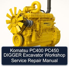 Komatsu PC400 PC450 DIGGER Excavator Workshop Service Repair Manual