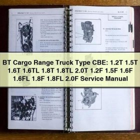 BT Cargo Range Truck Type CBE Service Repair Manual