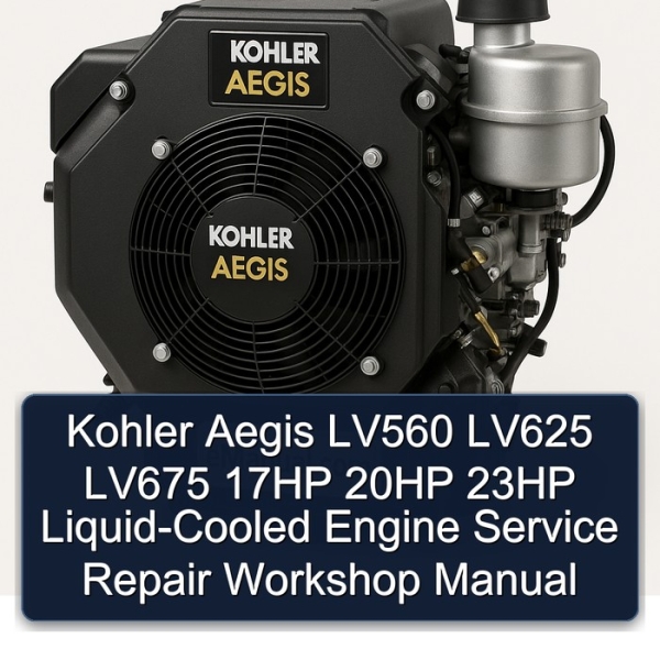 Kohler Aegis LV560 LV625 LV675 17HP 20HP 23HP Liquid-Cooled Engine Service Repair Workshop Manual