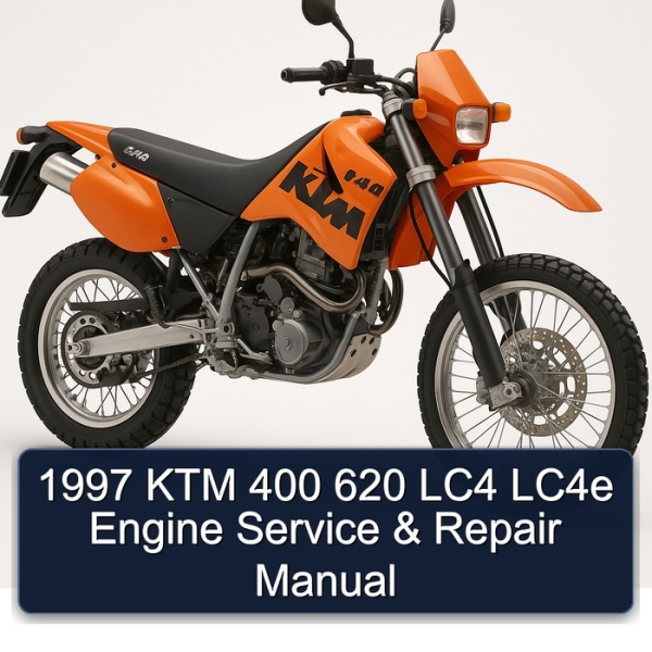 1997 KTM 400 620 LC4 LC4e Engine Service & Repair Manual