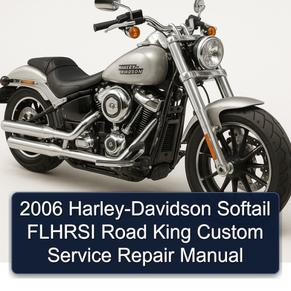 2006 Harley-Davidson Softail FLHRSI Road King Custom Service Repair Manual