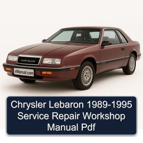 Chrysler Lebaron 1989-1995 Service Repair Workshop Manual Pdf