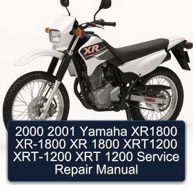 2000 2001 Yamaha XR1800 XR-1800 XR 1800 XRT1200 XRT-1200 XRT 1200 Service Repair Manual