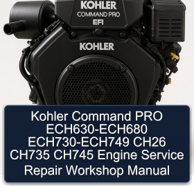 Kohler Command PRO ECH630-ECH680 ECH730-ECH749 CH26 CH735 CH745 Engine Service Repair Workshop Manual