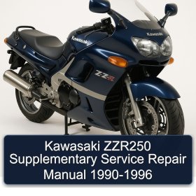 Kawasaki ZZR250 Supplementary Service Repair Manual 1990-1996