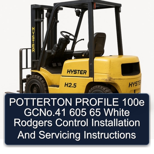 POTTERTON PROFILE 100e GCNo.41 605 65 White Rodgers Control Installation And Servicing Instructions