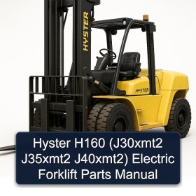 Hyster H160 (J30xmt2 J35xmt2 J40xmt2) Electric Forklift Parts Manual