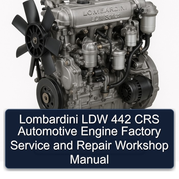 Lombardini LDW 442 CRS Automotive Engine Factory Service and Repair Workshop Manual