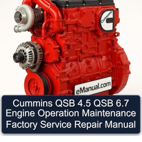 Cummins QSB 4.5 QSB 6.7 Engine Operation Maintenance Factory Service Repair Manual