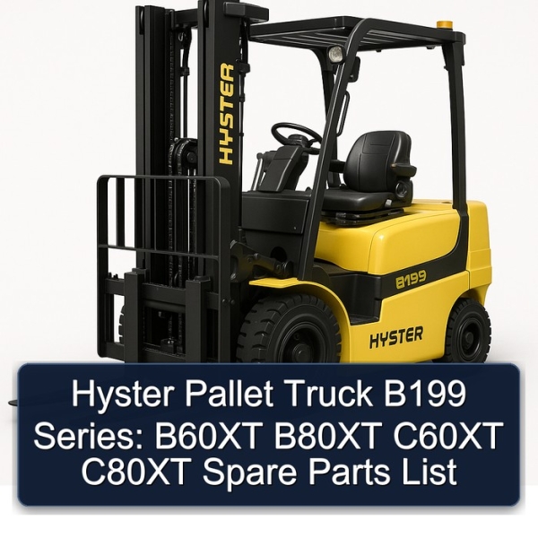 Hyster Pallet Truck B199 Series: B60XT B80XT C60XT C80XT Spare Parts List