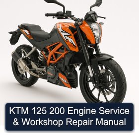 KTM 125 200 Engine Service & Workshop Repair Manual