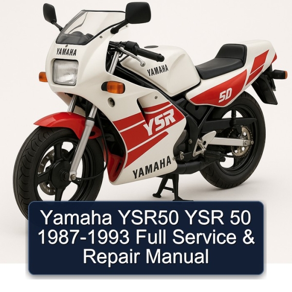 Yamaha YSR50 YSR 50 1987-1993 Full Service & Repair Manual