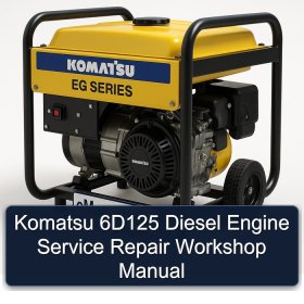 Komatsu 6D125 Diesel Engine Service Repair Workshop Manual