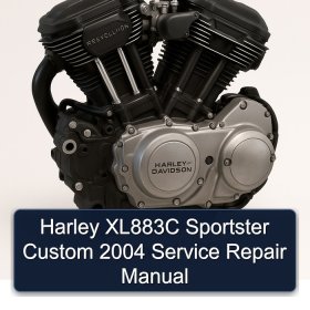 Harley XL883C Sportster Custom 2004 Service Repair Manual